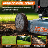 Gas Lawn Mower, 18" Blade, 144cc 4-Cycle Push Mower with Side Discharge